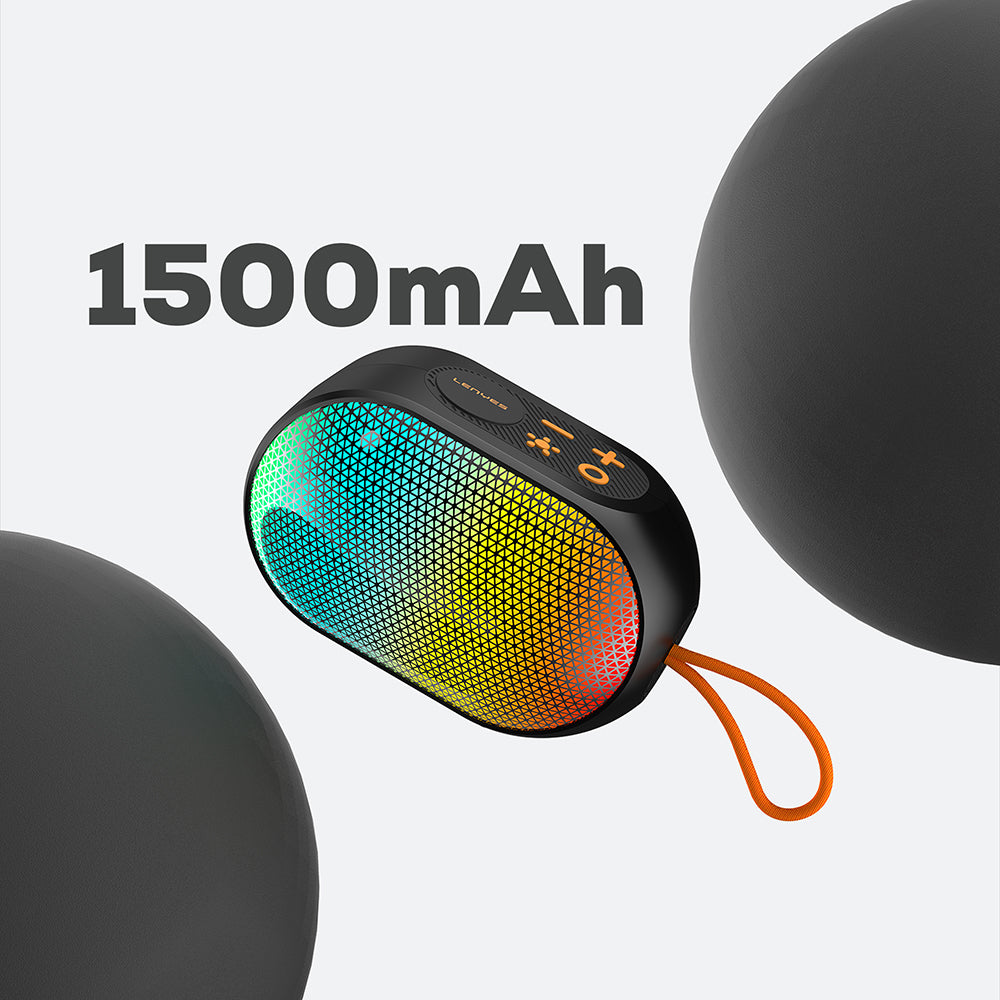 Lenyes S212 Su Geçirmez RGB Işıklı Askılı Taşınabilir Kablosuz Bluetooth Hoparlör v5.3 Lenyes S212 Su Geçirmez RGB Işıklı Askılı Taşınabilir Kablosuz Bluetooth Hoparlör v5.3